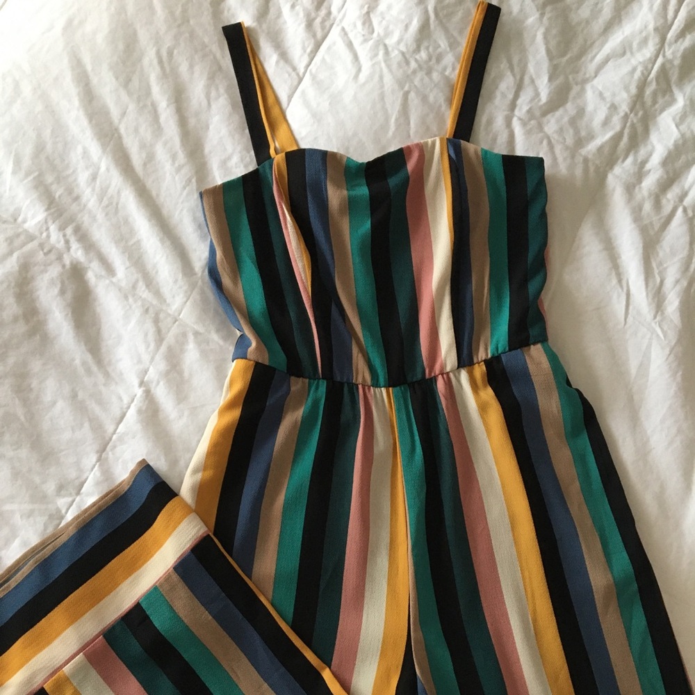 Striped Multi Colored Jumpsuit